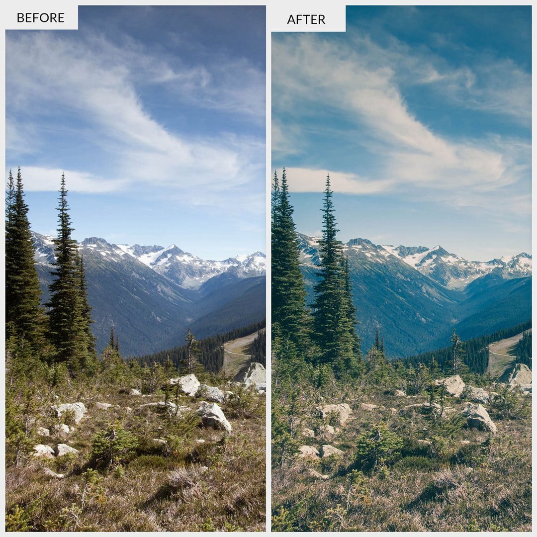 Free-Lightroom-Preset-Mountain-Before-and-After