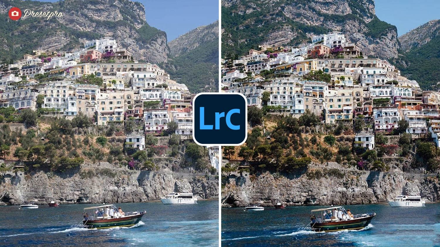 Free Lightroom Preset Amalfi Coast Before and After