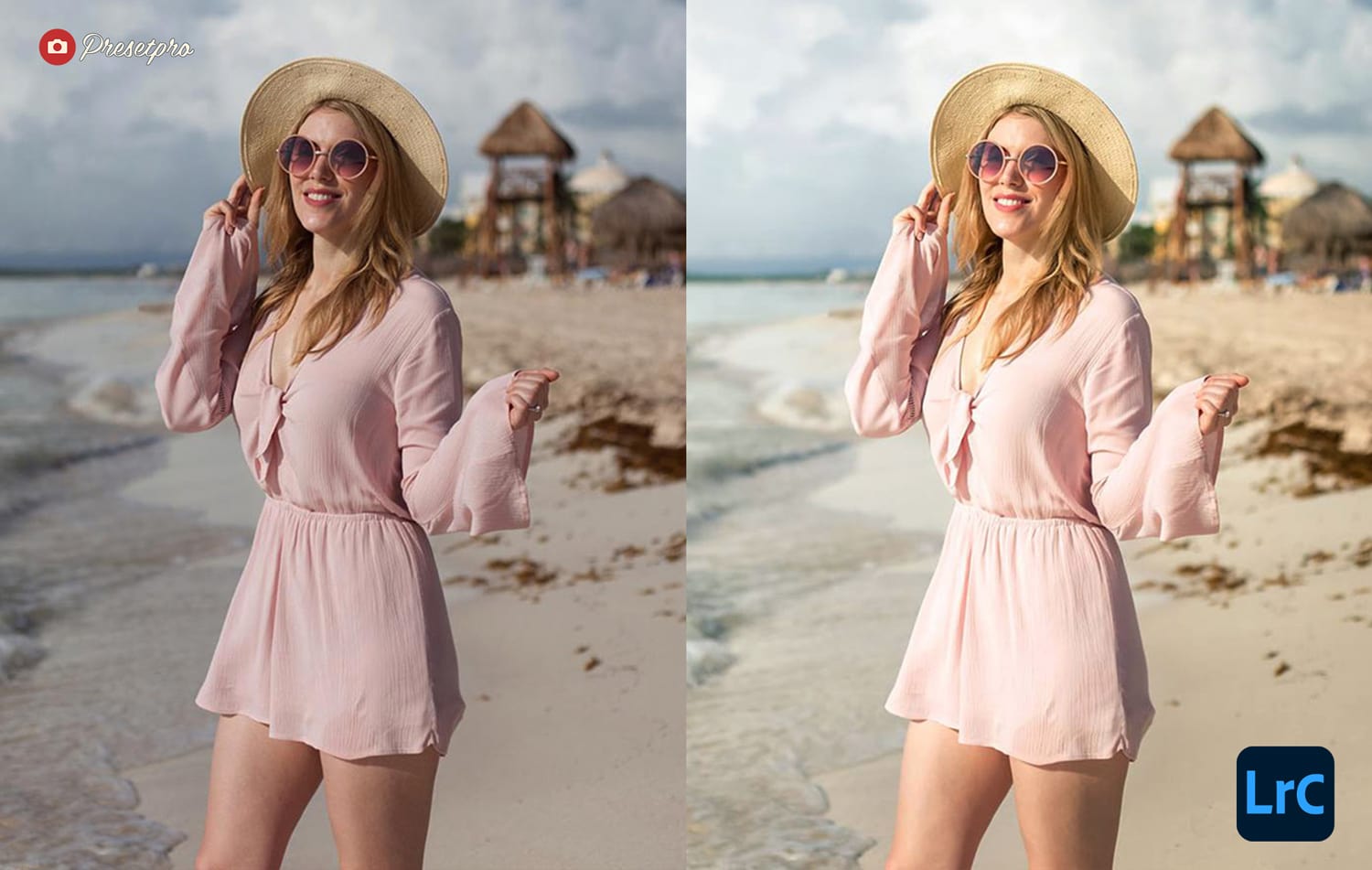 Free Lightroom Preset Beach Chic Before and After Presetpro.com