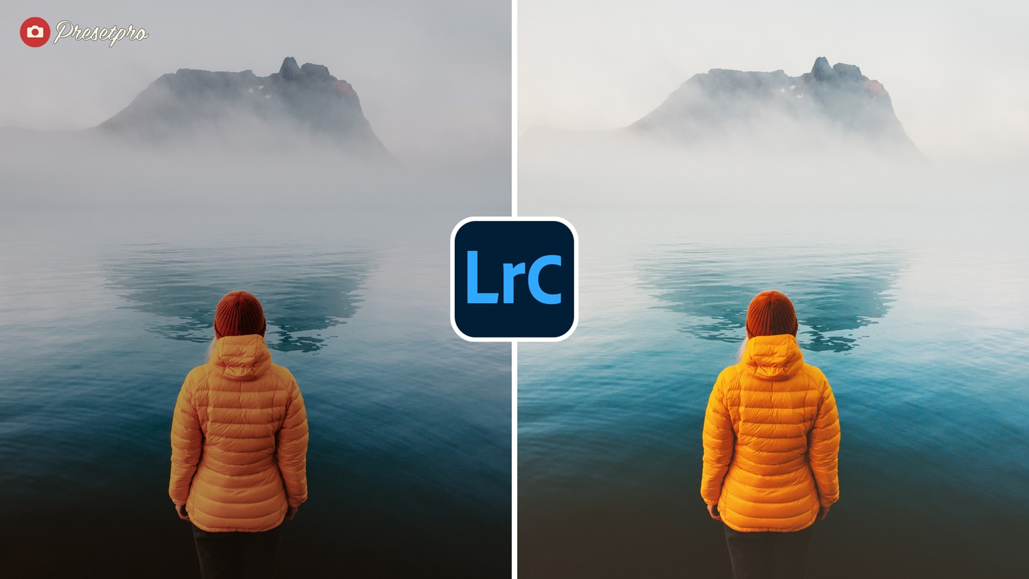 Free Lightroom Preset Moody Lake Before and After Presetpro