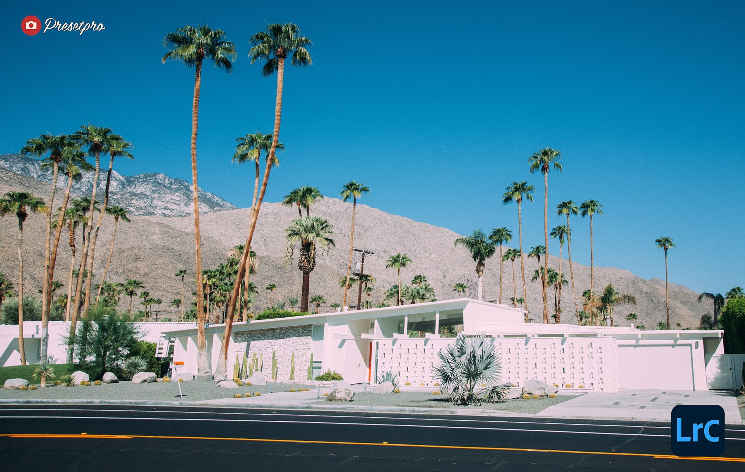 Free Lightroom Preset Palm Springs Before and After Presetpro.co