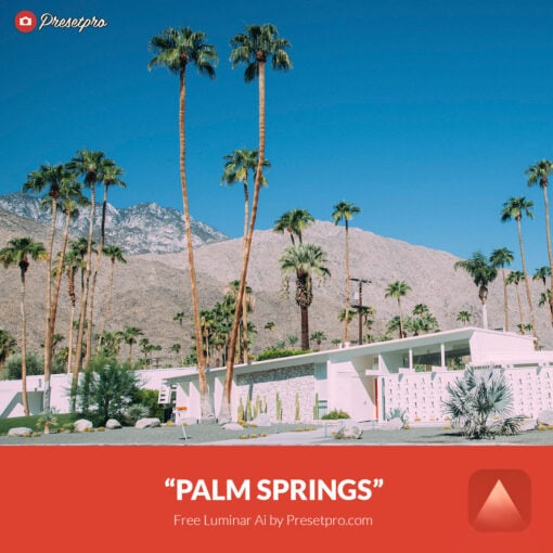 Free Luminar Ai Template Palm Springs Preset Presetpro.com