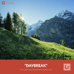 Free Lightroom Preset Daybreak Presetpro.com