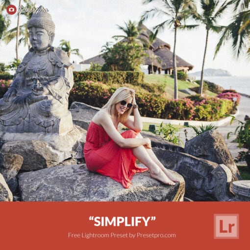 Free Lightroom Preset Simplify Presetpro.com