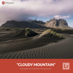 Best Free Landscape Preset for Lightroom Cloudy Mountain Presetpro