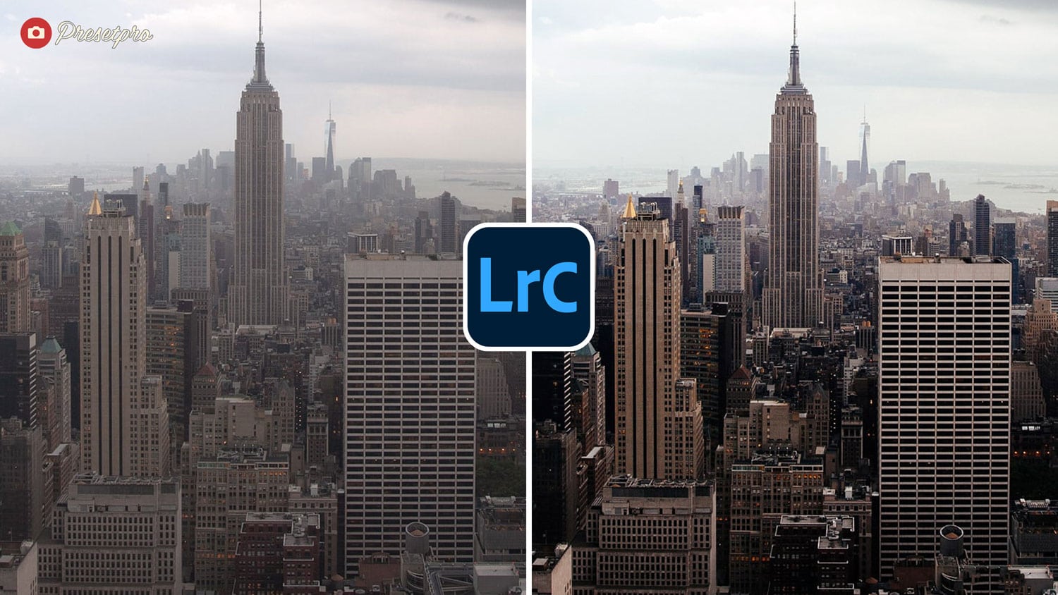 Free Lightroom Preset Vintage City Before and After Presetpro.com