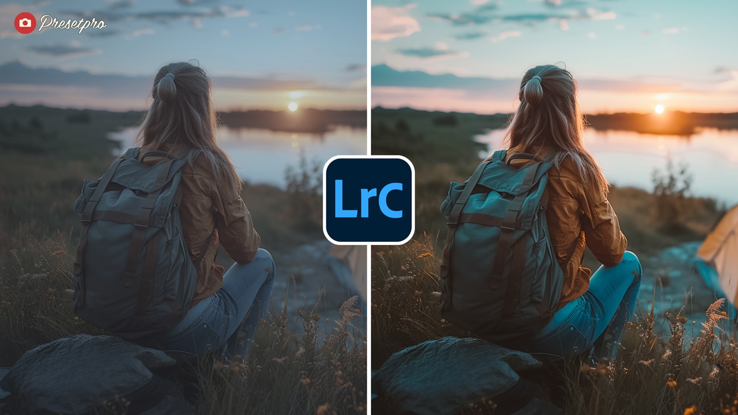 Free Lightroom Preset Sunset Grade Before and After Presetpro.com