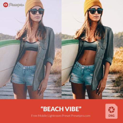 Free Lightroom Mobile DNG Preset "Beach Vibe" Presetpro.com