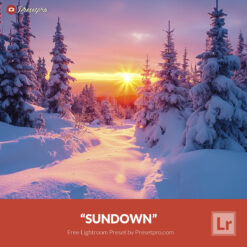 Free Lightroom Preset Sundown by Presetpro.com Cover