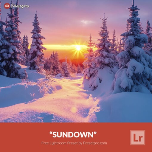 Free Lightroom Preset Sundown by Presetpro.com Cover