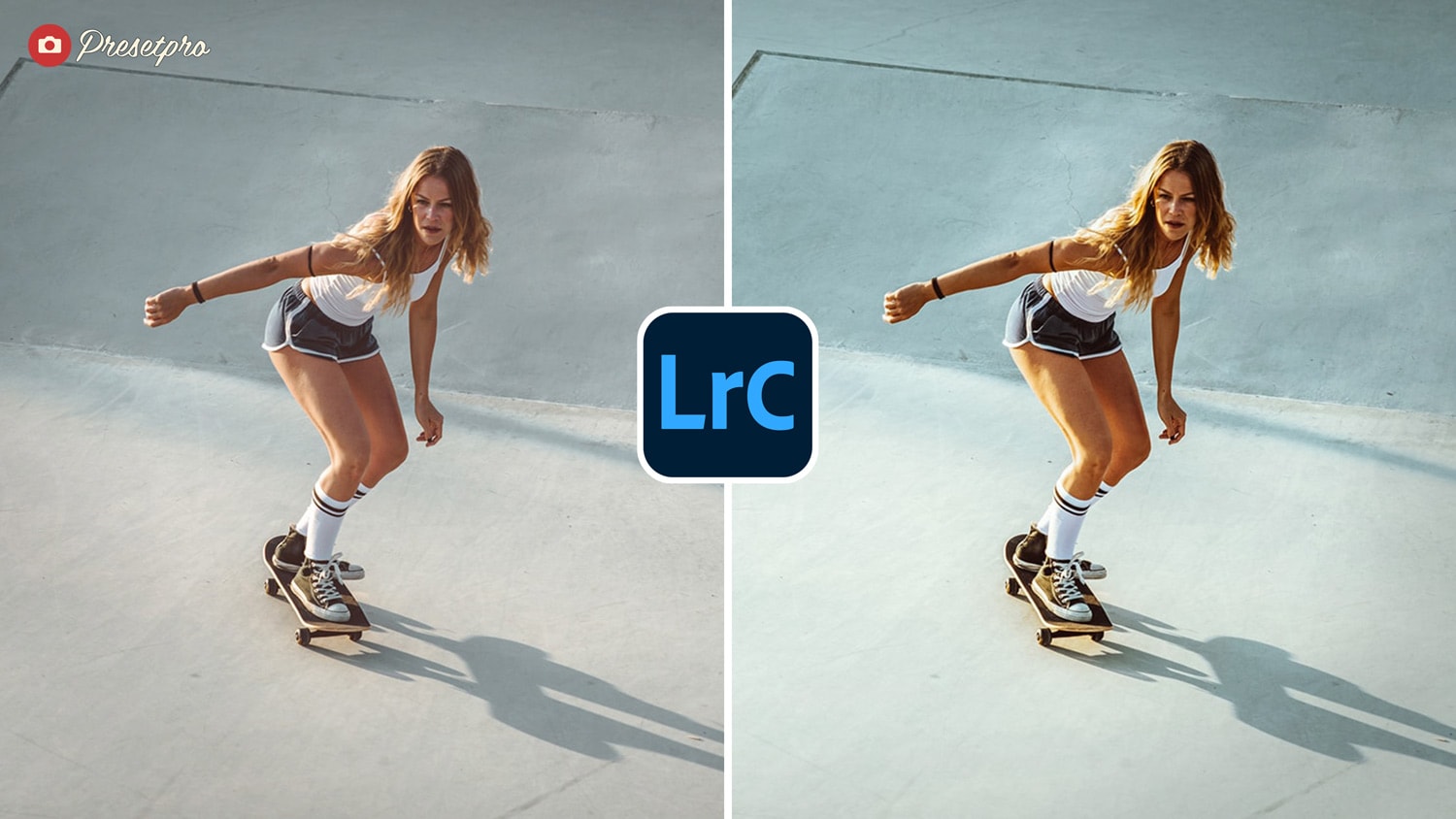 Free Lightroom Preset Skatepark Before and After Presetpro.com