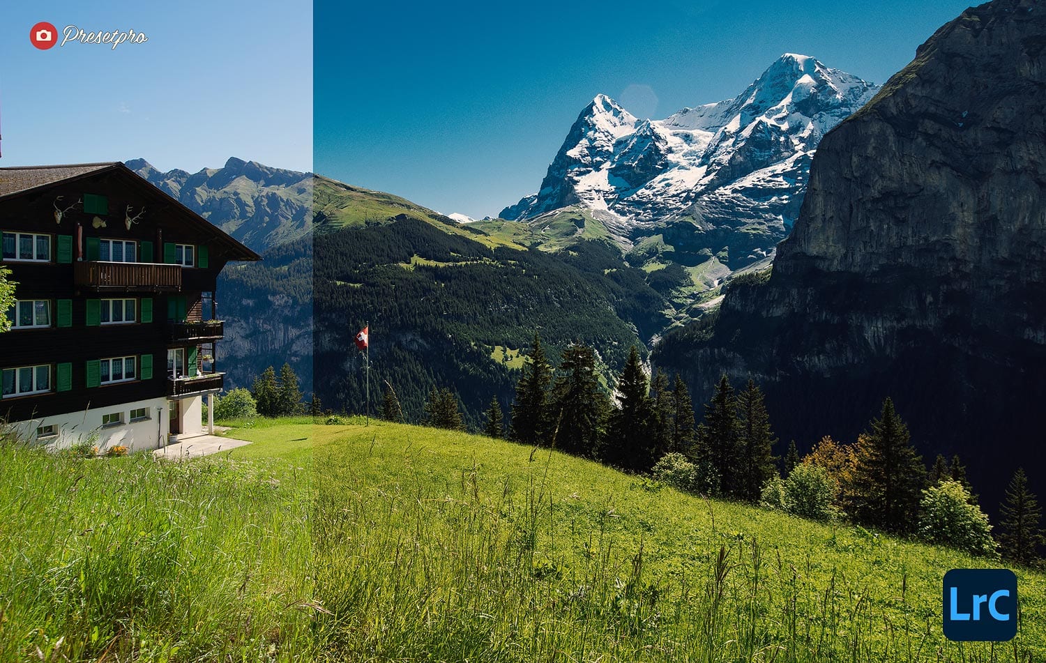 Free Lightroom Preset Switzerland Before and After Presetpro.com