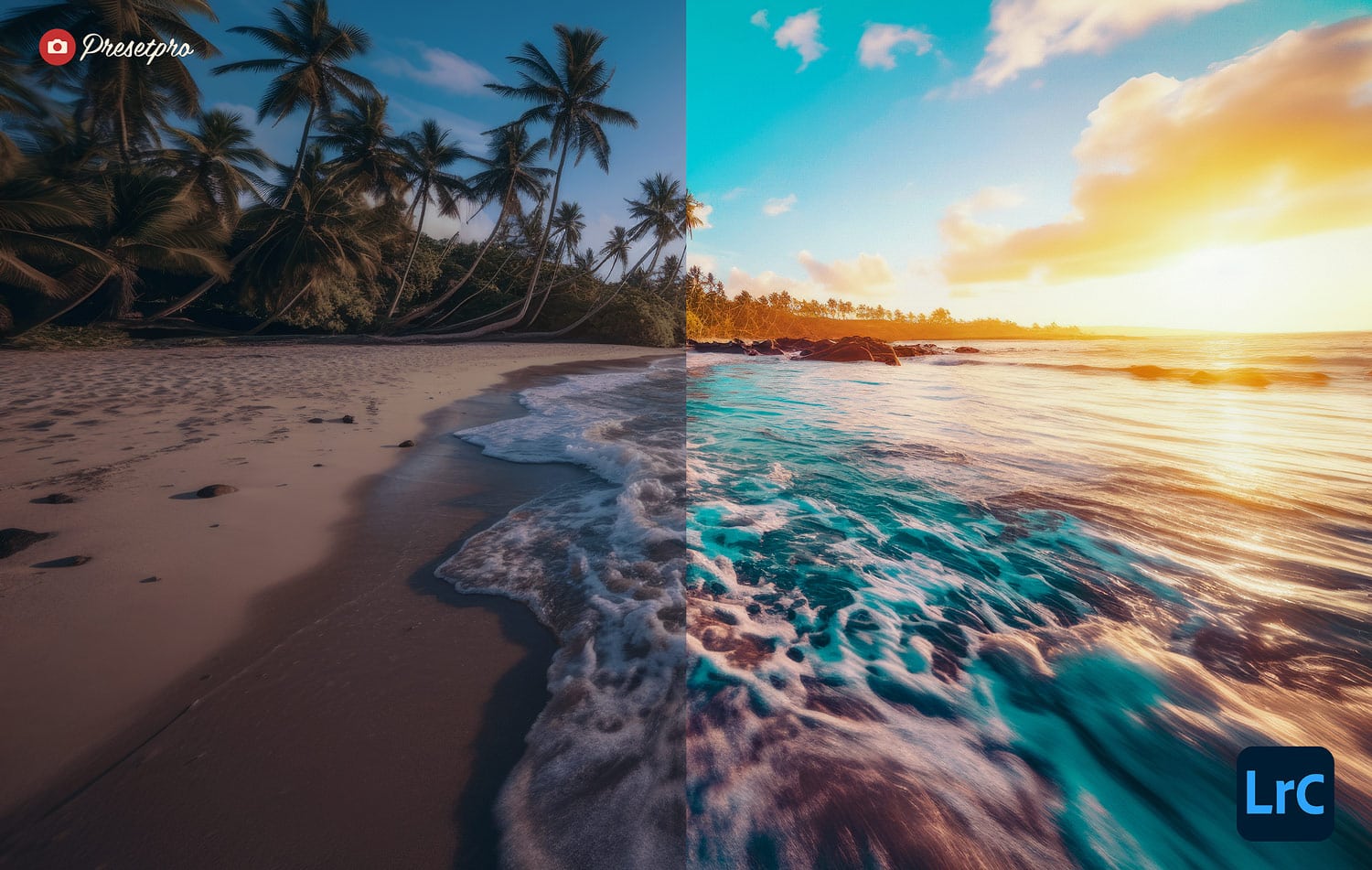 Free Lightroom Preset Beautiful Sunset Before and After Presetpro