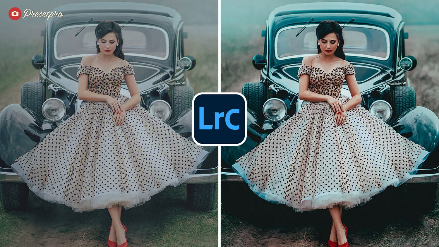 Free Lightroom Preset Moody Blue Before and After Presetpro.com