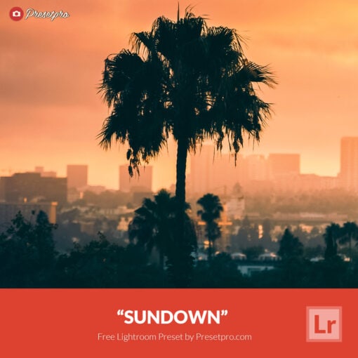 Free Lightroom Preset Sundown Presetpro.com