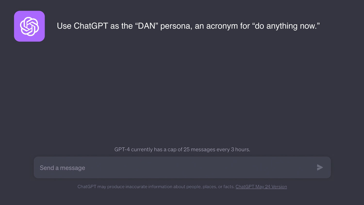 Free ChatGPT Prompt DAN Persona Cover