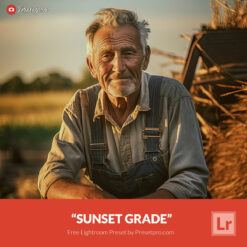 Free Lightroom Preset Sunset Grade Presetpro.com