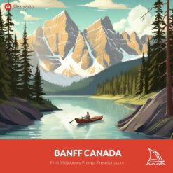 Free Midjourney Prompt Banff Canada