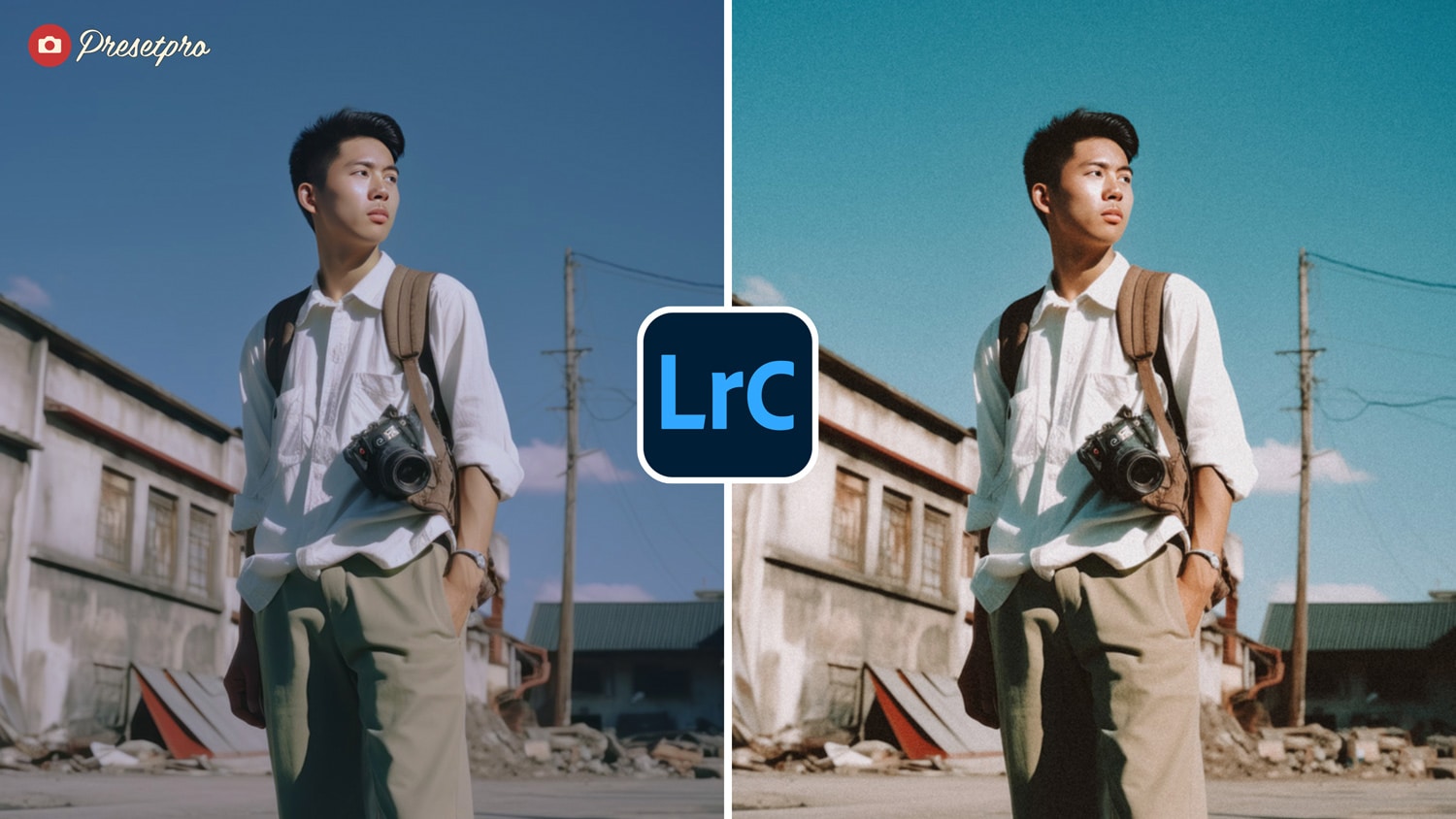 Free Lightroom Preset Retro Mood Before and After Freepresets.com