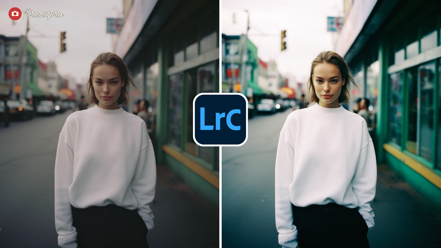 Free Lightroom Preset Grainy Film Before and After Presetpro.com