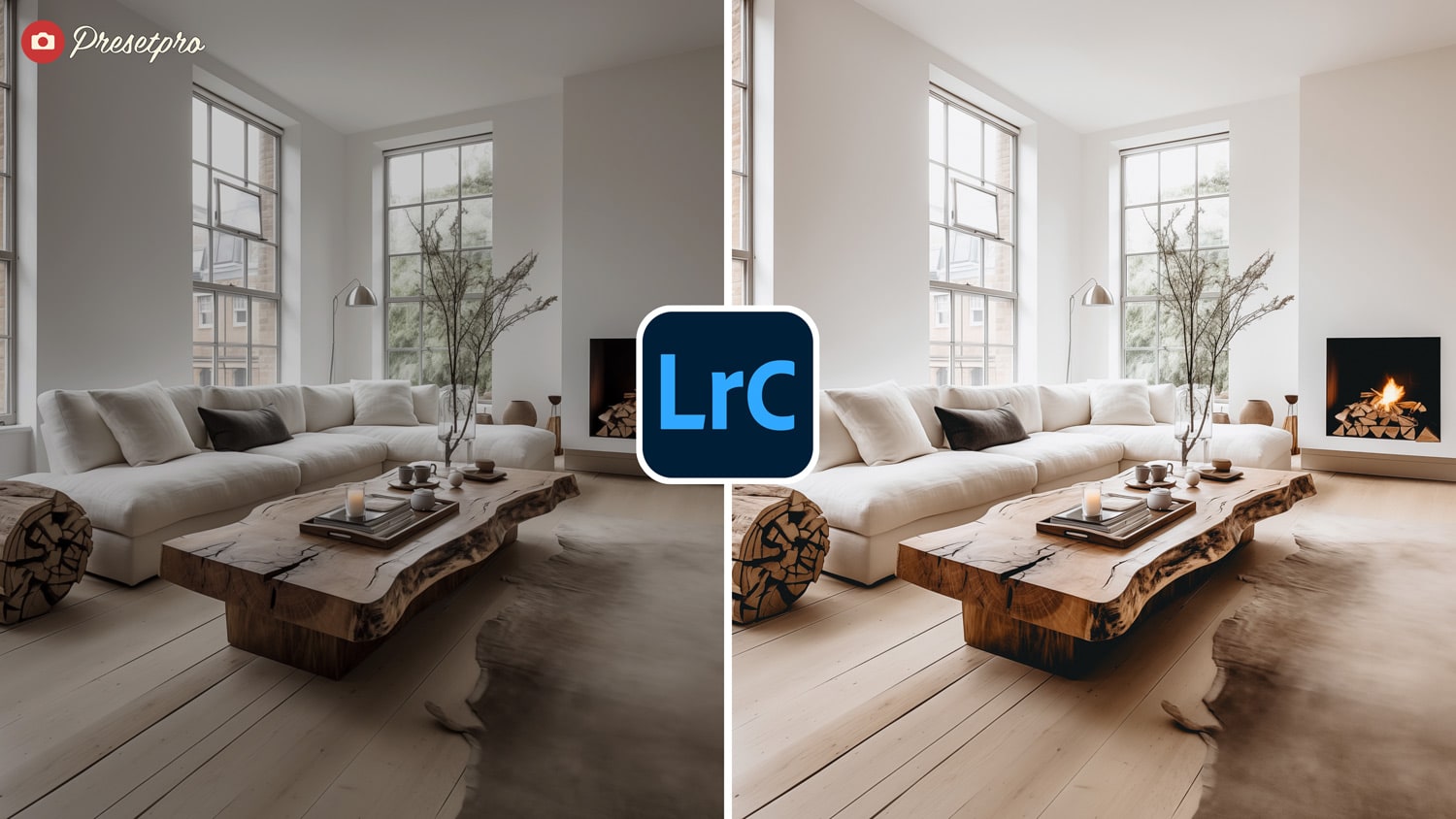 Free Lightroom Preset Home Decor Before and After Presetpro.com