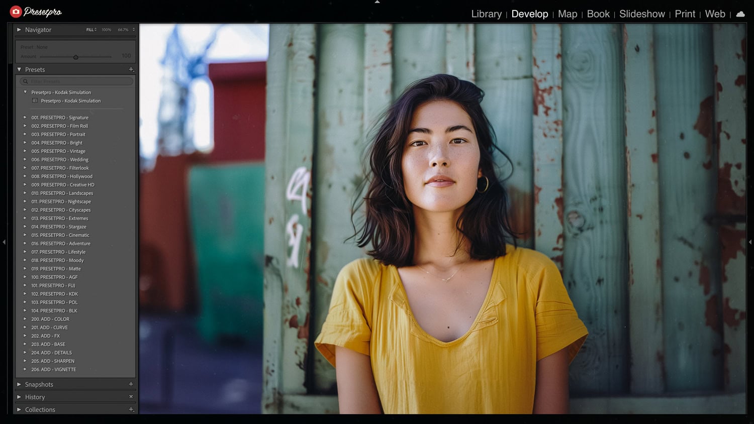 Free Lightroom Preset Kodak Simulation Before After Presetpro.com