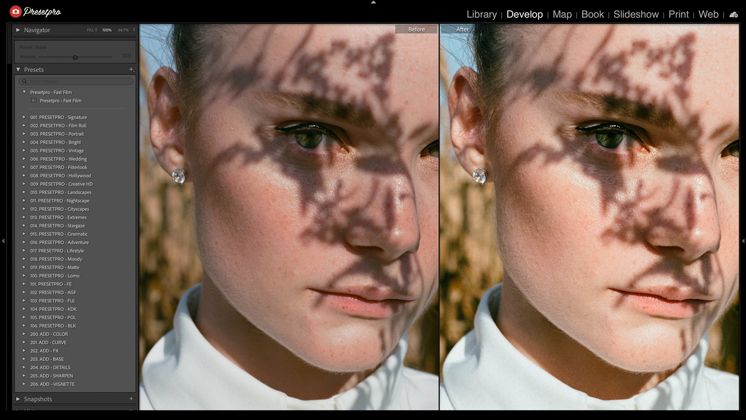 Free Lightroom Preset Fast Film Before After Presetpro.com